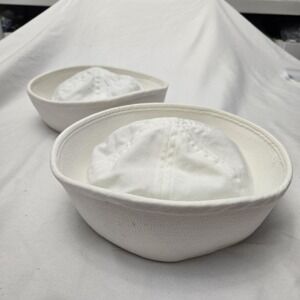 Set Of 2 Vtg 70s US Navy Hat Size 7 DLA100-87-C-0400 Sailor Dixie Cup Military